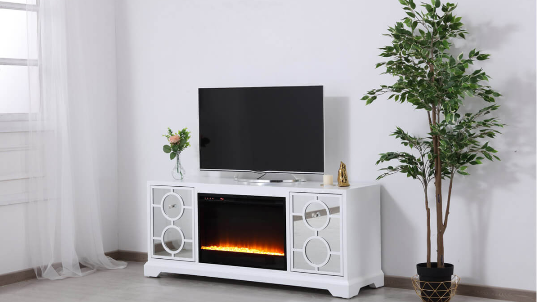 Wynnlow TV Stand with Fireplace